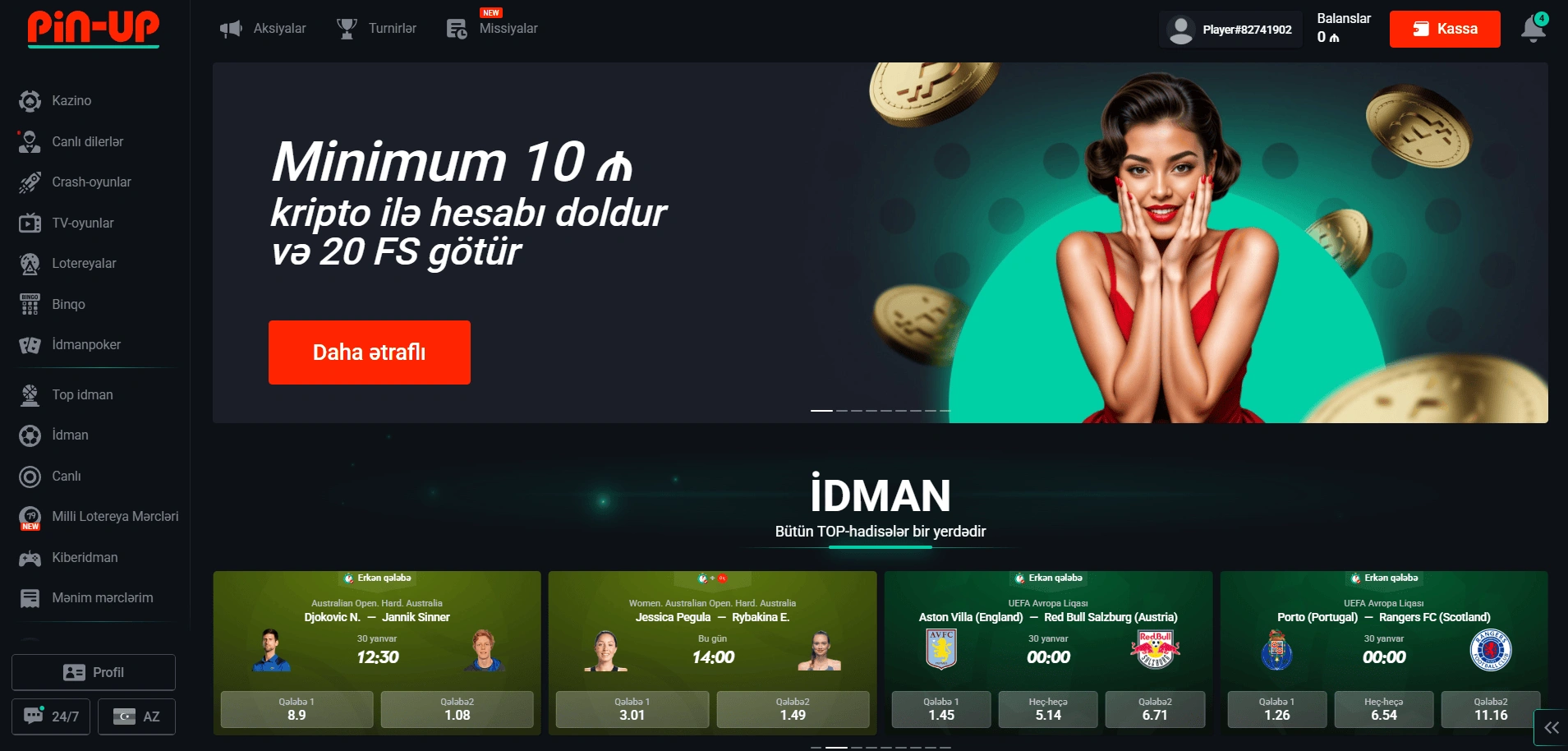 Mobil tətbiq: Pin Up Casino AZ yükləmə və quraşdırma